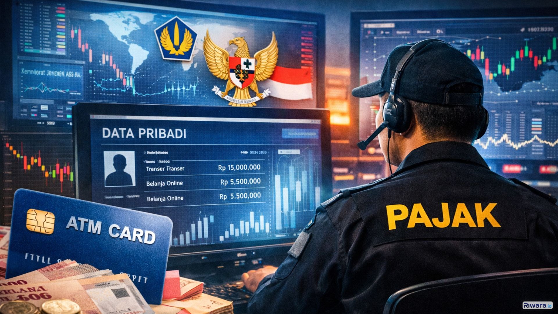 Ilustrasi transaksi perbankan digital. Pemerintah melalui aturan terbaru mewajibkan bank melaporkan data transaksi keuangan nasabah kepada Direktorat Jenderal Pajak sebagai bagian dari penguatan pengawasan sistem perpajakan nasional.